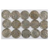 15x Full or Partial Date Buffalo Nickels