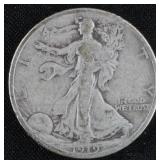 1919 Walking Liberty Half Dollar, 90% Silver