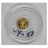 1-200th oz t. 999 Fine Gold 