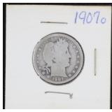 1907-O Silver Barber Quarter