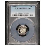1983-S PCGS PR69DCAM 10C Dime