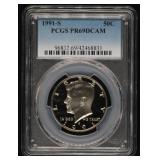 1991-S PCGS PR69DCAM 50C Half Dollar