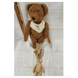 Vintage German Hermann Teddy Bear & Carousel Bear