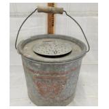 Vtg. Falls City Round Minnow Bucket