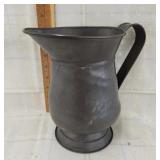Antique French pewter pouring jug