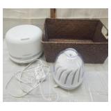 2 Essential Oil Diffusers W/multi Color Lights