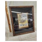 Vtg. Framed Chieftain Sulky Hay advertising