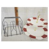 Grace Teaware serving tray, Wire Caddy