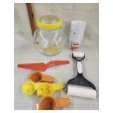 Solar tea glass jar, 8 new Coca-Cola cups, Pampers