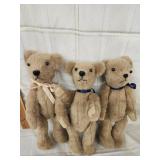 3 vtg. Mohair Teddy Bear