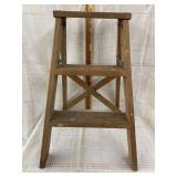 Sm Wooden 2 Step Stepladder