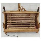 Vintage Fireplace Insert Lighted