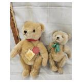 2 Vtg. German Hermann teddy bears