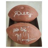 2 NFL footballs