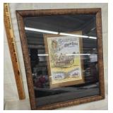 Vtg. Framed Chieftain Sulky Hay advertising