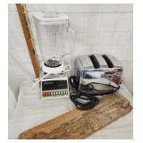 Vintage Osterizer Galexy Blender & Auto Up Toaster