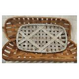 Lot Of 3 Modern Tobacco Baskets