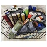 Large Vintage Locker Basket Full Of Craft Vinyl