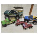 Vtg. Buddy L trucks, wilderness camper, Vtg.