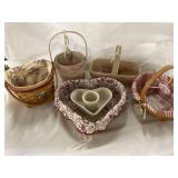 Longaberger baskets and pottery