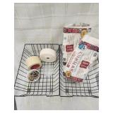 2 Metal Baskets, Sew Perfect Batting , Scots Tape