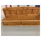 Wooden Bench with 2 drawers 42"L
