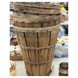 (5) vintage apple baskets