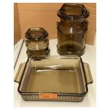 Anchorhocking baking pan and canisters