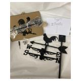Black metal Weather Vane kit