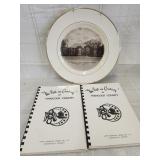 Hancock county cook books, Vtg. McCordsville plate