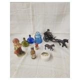 Antique Cast Iron horse drawn carriage,  Vtg.