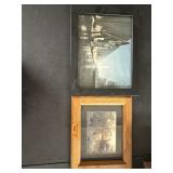 2 framed photographs