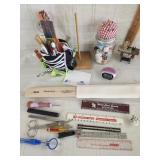 Pedometer,   pin magnet, cup with pins &