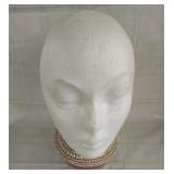 Mannequin head & Vtg choker necklace