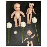 (1) VTG BETTY BOOP DOLL (1) kewpie doll and diy