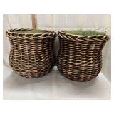 2 Woven Baskets Ready to Decorate
