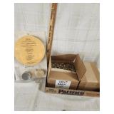 2 boxes Decorative metal fasteners  gold ,