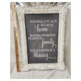 Framed wall art