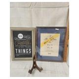 Decorative wall art , picture frames,  plate