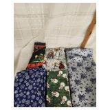 Christmas fabric remnants