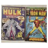 2 wood plaques marvel comic