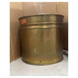Hammered copper style floor planter