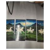 Vtg. 4 piece Vietnamese lacquer and mother of