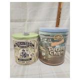 Vtg. Biscuiterie tin canister,  Vtg. Mike-Sells