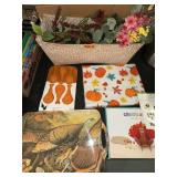 Fall themed table cover 3d turkey kit silicone
