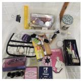 Lots of crafting items, Tin can, Coasters singer