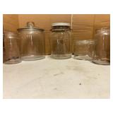 Vintage jars and storage containers
