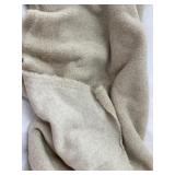 Cream colored fleece material