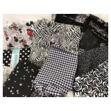 Black & White assorted fabric pieces