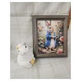 Home interiors Framed Peter Rabbit wall art,
